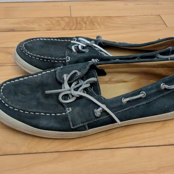 Dark blue leather vintage boat shoes - size 39 (made in Brazil) - Picture 5 of 6